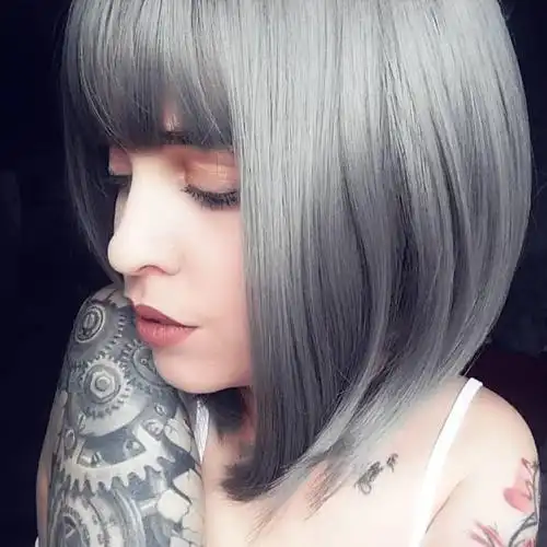 外贸欧美时尚假发女bobo波波头齐刘海短直发内扣修脸短头套现货