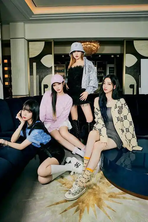 韩国女团aespa最新代言宣传照曝光四人四色酷飒十足