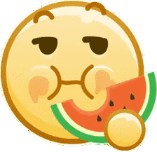 吃西瓜doge动图表情包 - 高清大版doge动图表情包