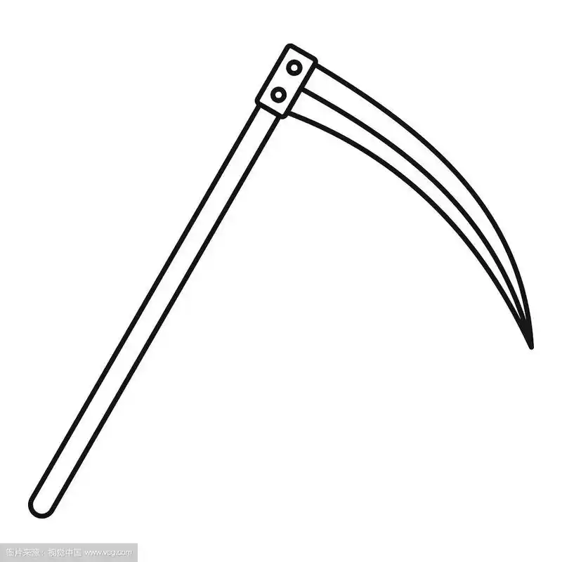 镰刀图标轮廓风格