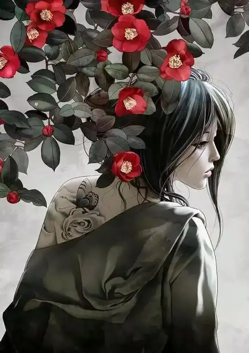 画风诡异的暗黑系病娇古风图片_美图-发簪网