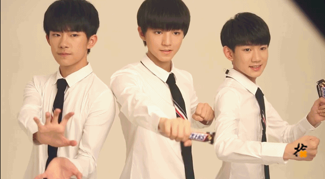 [tfboys][后记]170425 tfboys士力架花絮 白衣校草中二时光点燃战斗力