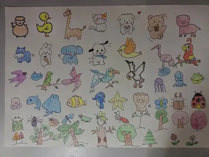 简笔画可爱的小动物