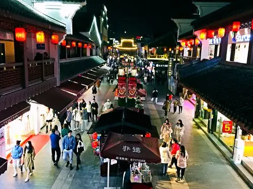 宁波鼓楼步行街夜景