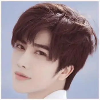假发男短发韩版帅气男士三七分发型假发套自然日常男生网红全头套 深