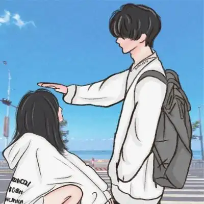 我会将毕生的温柔都给你,浪漫的情侣头像动漫一男一女