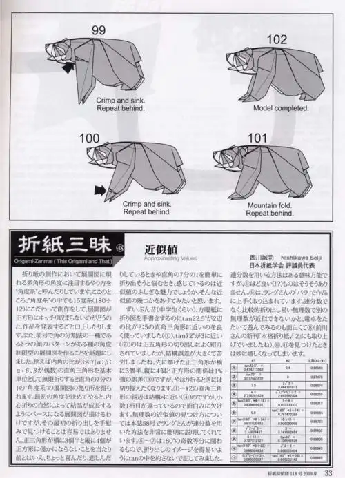 白熊 步骤图解阮红强的折纸眼睛熊折纸图解小熊折纸图解教程儿童折纸