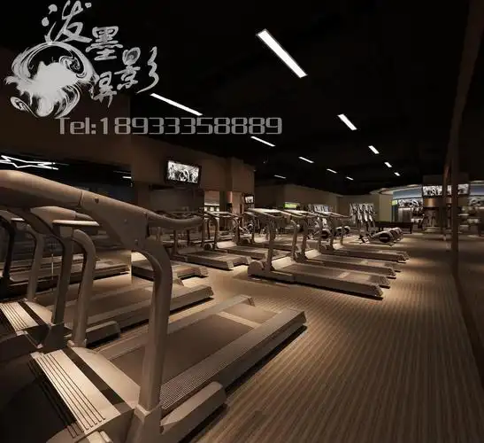 中山坦洲魅力皇爵正能量健身房装修效果图