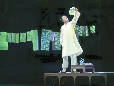 话剧《关汉卿》正式登陆首都剧场舞台.光明图片/视觉中国