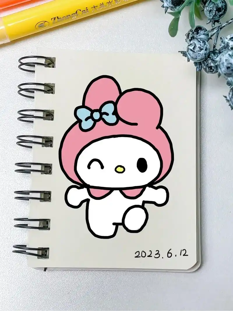 超可爱美乐蒂简笔画!一学就会!#画画 #简笔画 #一学就会系 - 抖音