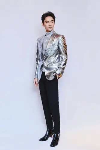 又帅了36岁王凯罕见亮相一身银色西装帅气十足关键是闪