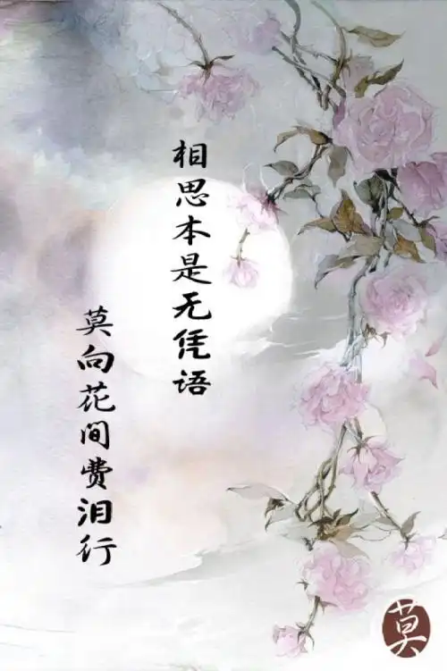 古风唯美句子"相思本是无凭语,莫向花间费泪行"图片文字,文字控,自制