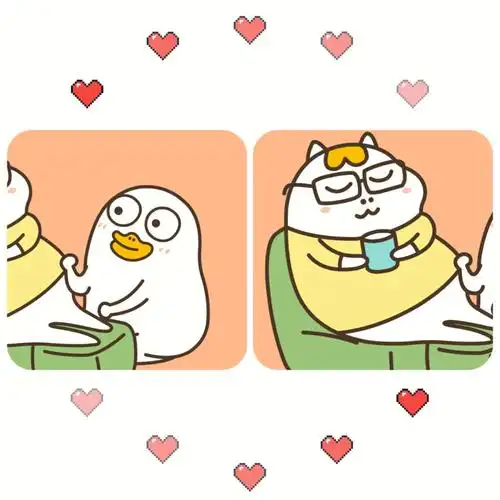嘻嘻哈哈吵吵闹闹可可爱爱情侣头像|微信头像|可爱|小刘鸭