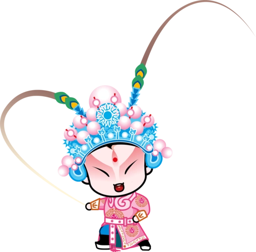 国粹京剧国粹宝贝q版京剧动漫卡通高清大图