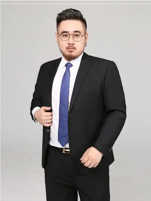 6xl套装男士加肥加大胖子宽松商务工装外套新郎伴郎结婚礼服280斤