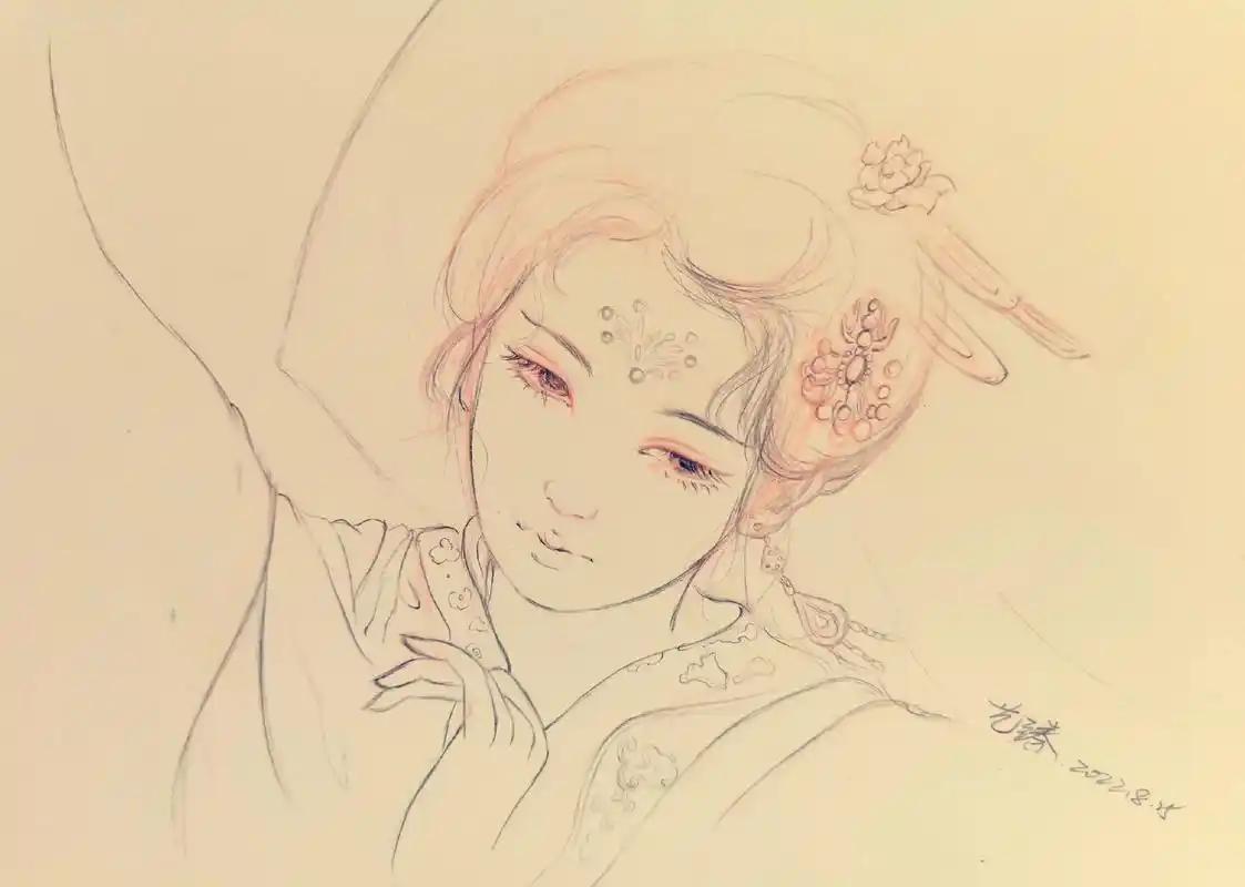 古风手绘 #国风古韵 #让喜欢的事成为生活 #一起学画画  - 抖音