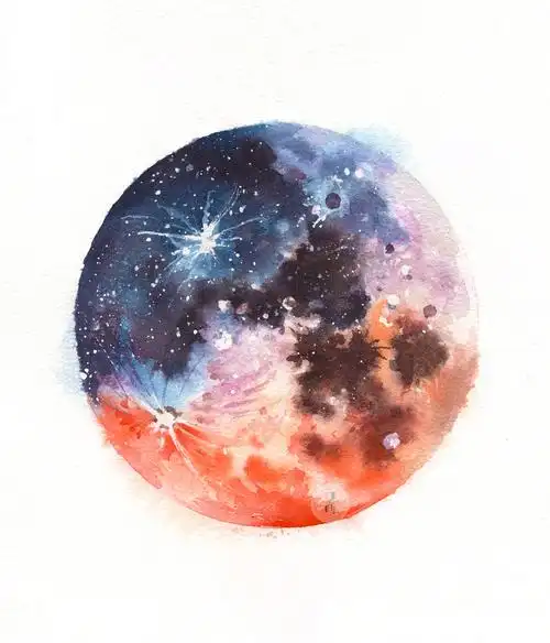 水彩星球