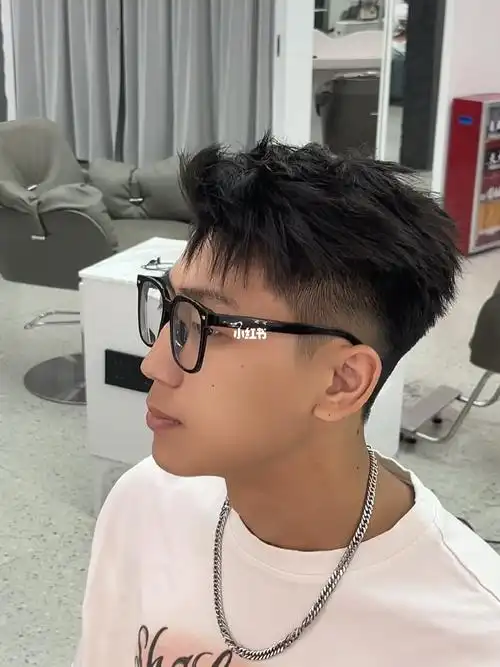 摩根烫 #纹理烫 #锡纸烫男士发色推荐