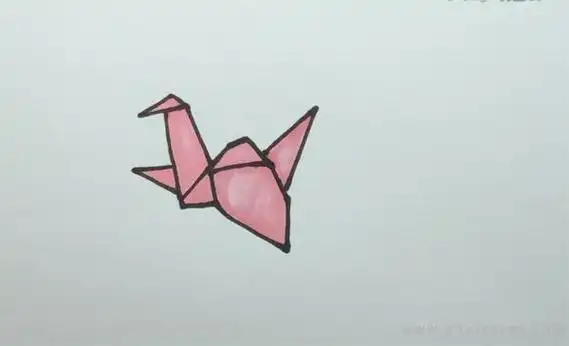 千纸鹤简笔画怎么画 千纸鹤简笔画简单又好看千纸鹤简笔画q版千纸鹤简