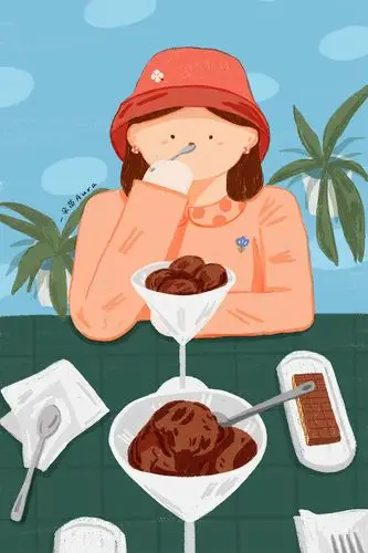 我是一个爱吃甜食的人,特别喜欢吃面包,大家都叫我"面包姑娘".