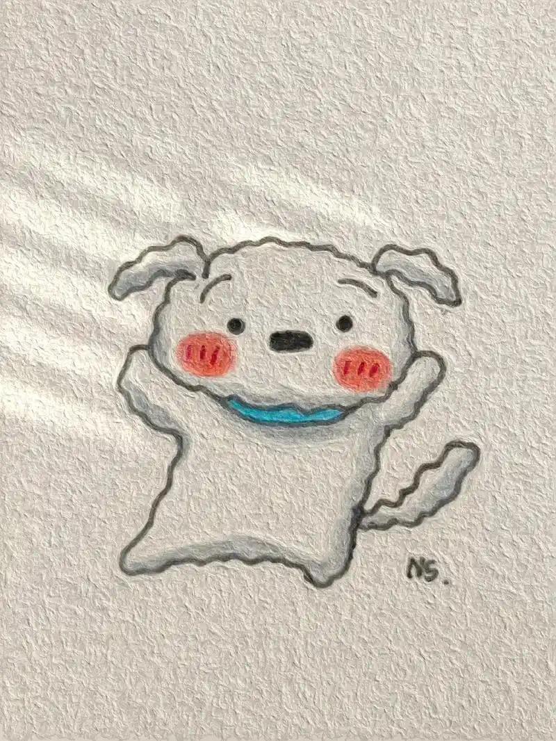 小白.#简笔画 #手绘 #蜡笔小新 #临摹 #画了个画 - 抖音