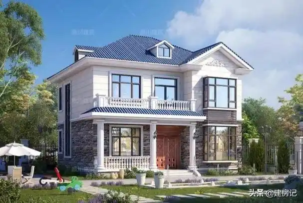 2022年农村自建房两层小别墅(16款二层自建别墅)(38)
