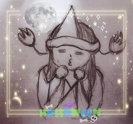 万圣节女鬼_q版万圣节表情包原创绘画作品