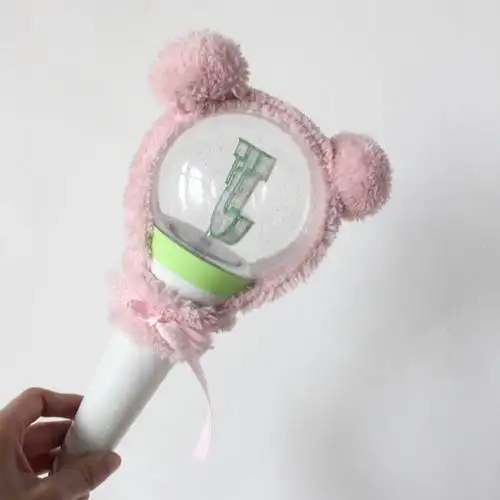 黄明昊应援棒justin黄明昊jst手灯保护套灯套应援棒毛绒装饰套子配件