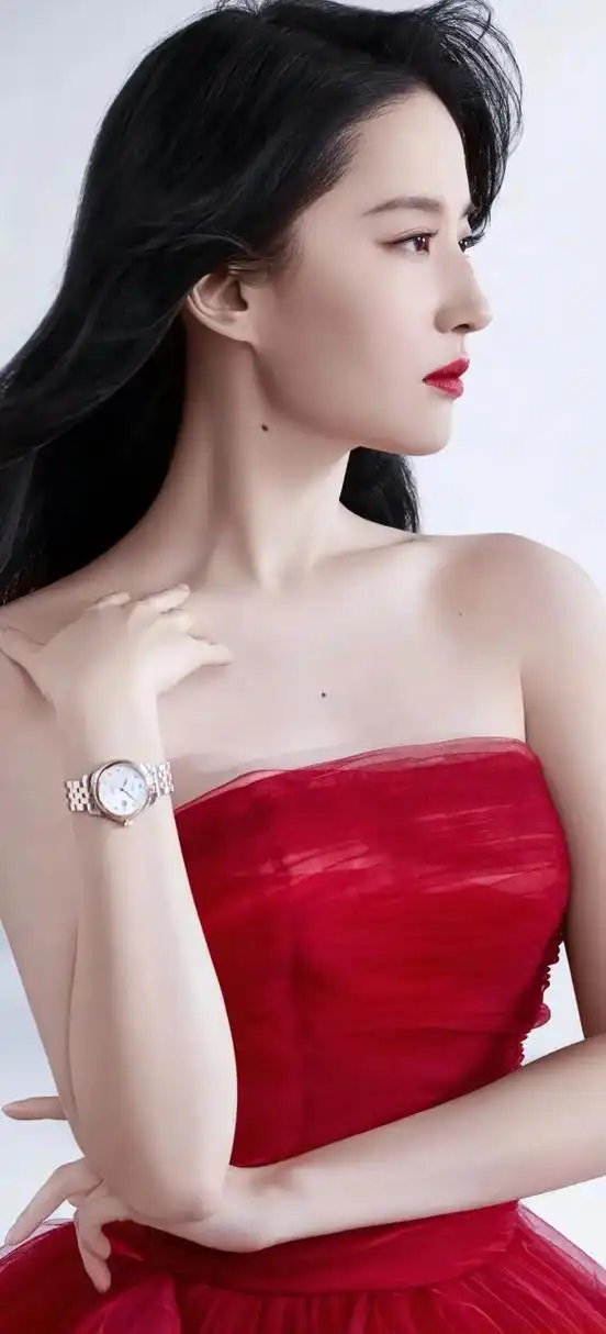 美女壁纸～一身红裙的刘亦菲