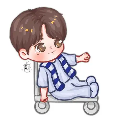 还有人没看过画出来的q版周柯宇吗?超级可爱!