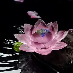 莲花摆件仿真荷花图片