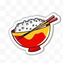 卡通米饭矢量图下载