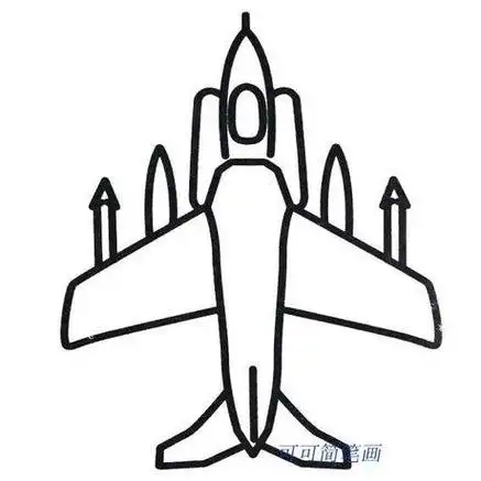 双旋桨飞机简笔画 简笔画图片大全-蒲城教育文学网