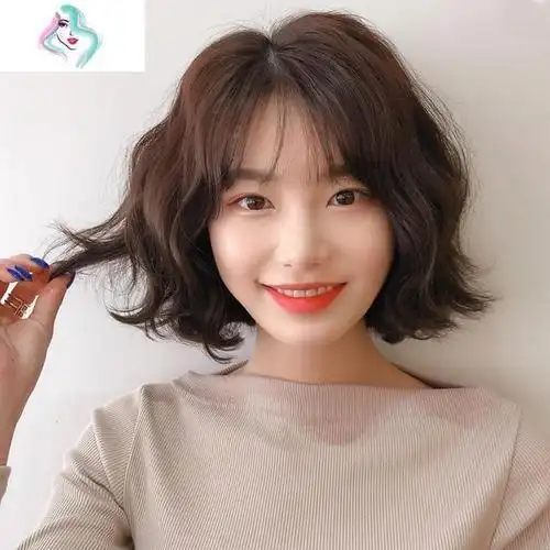 关于波波头的卷发发型图片的图片及评论