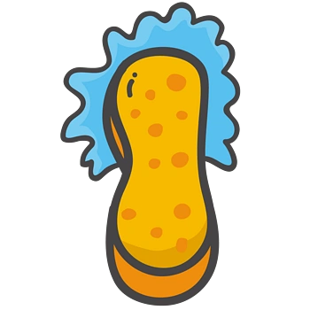 矢量清洁海绵抹布