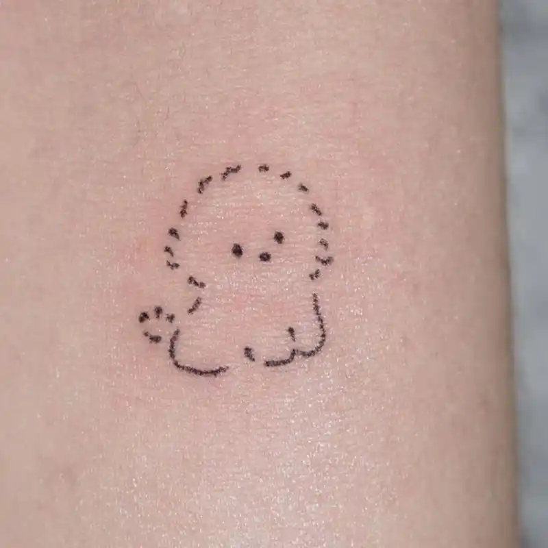 纹身图案分享 from amoebazoo 韩国首尔 简单的线条勾勒出小动物图案