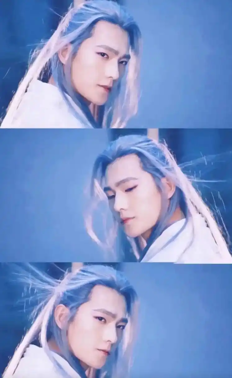 杨洋的白发造型却让人看了就顿感油腻,难道问题出在眼神上吗?