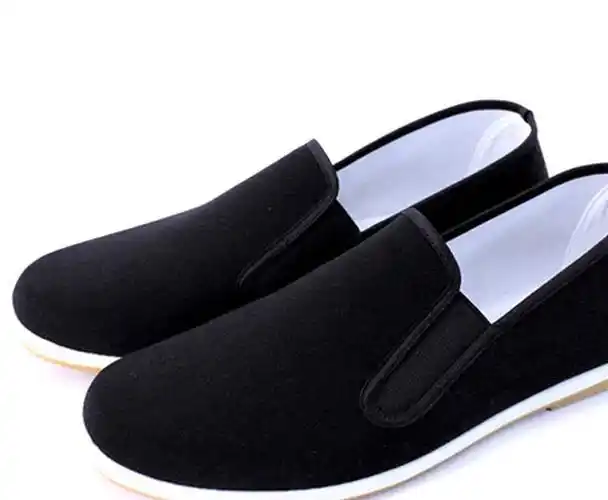 老北京布鞋 男士方口鞋男款休闲鞋男功夫鞋单鞋超柔软牛筋底图片