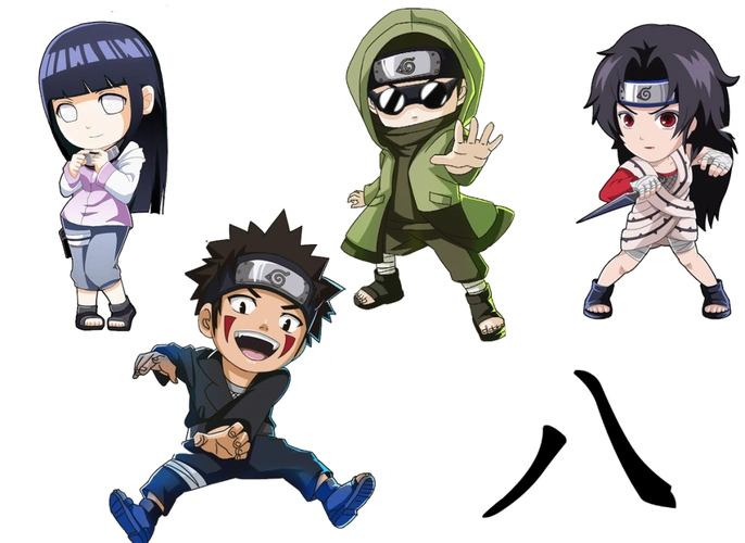 当火影忍者融合萌系画风晓组织全员当偶像天天宁次很有夫妻相