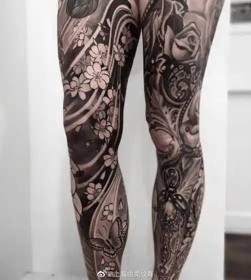 传统花腿纹身图案