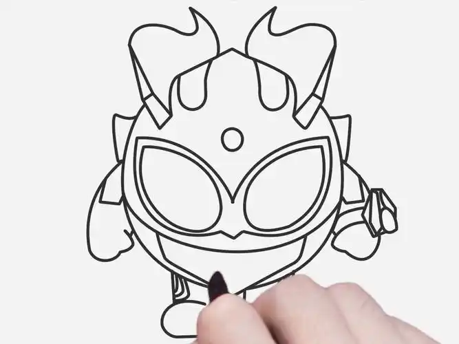 教你画奥特曼蛋仔简笔画