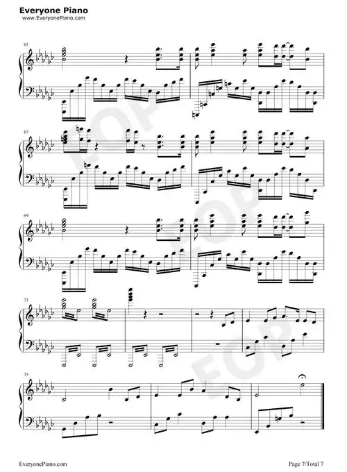 乌兰巴托的夜-我是歌手谭维维柔情唱诵父爱五线谱预览7-钢琴谱文件