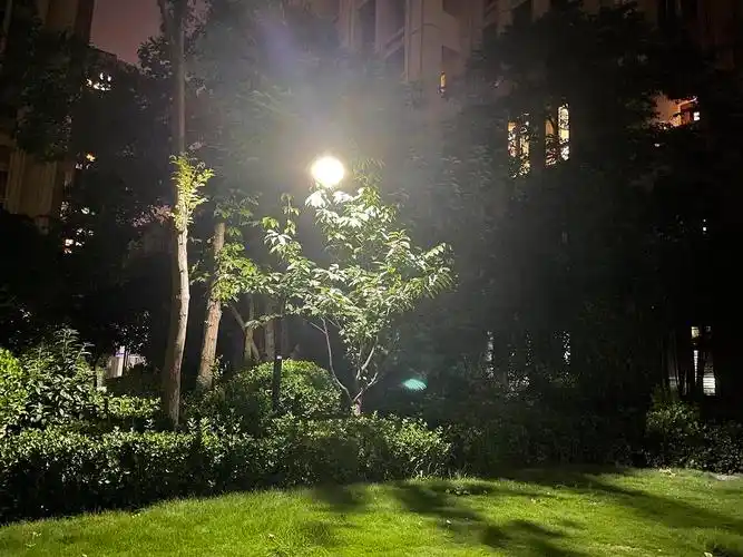 小区夜景很美丽