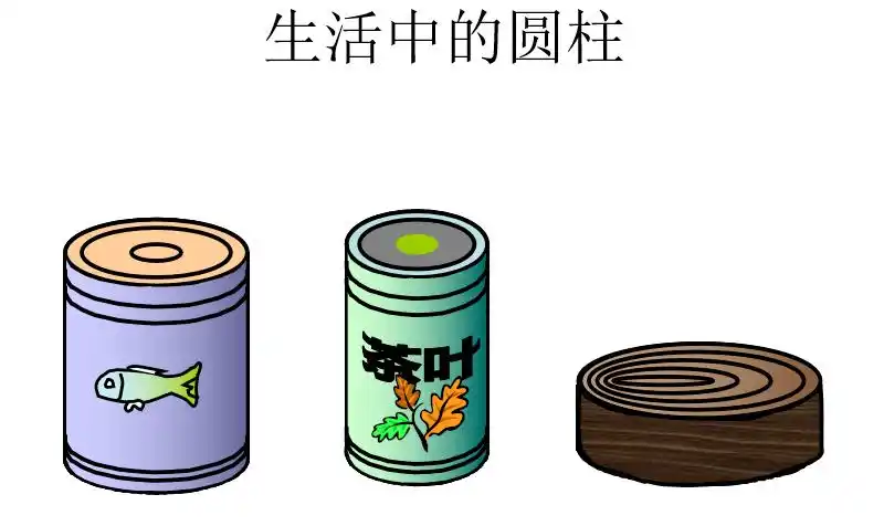 生活中的圆柱体,架设圆柱与已有生活经验的桥梁(一)建立空间观念