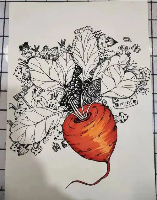 超经典儿童线描范画,每张都是学习的好素材,收藏上课省心啦~_线条