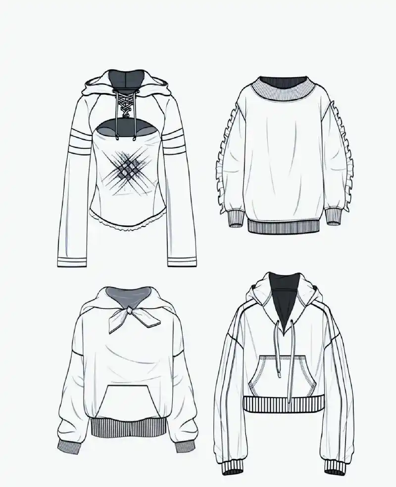 服装设计之卫衣款式