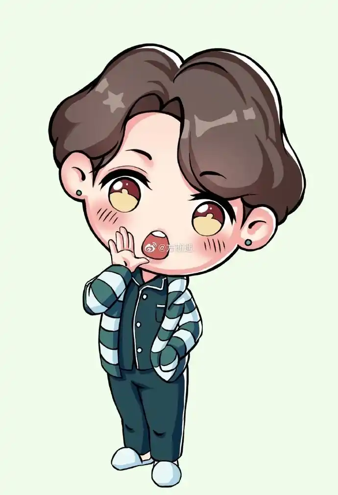 q版男生动漫人物形象参考图源网络 不允许商用 仅供个人绘画参考