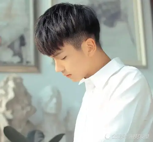 特别有潮男范儿,也是一款非常时尚帅气修饰脸型男生发型,特别是在校的