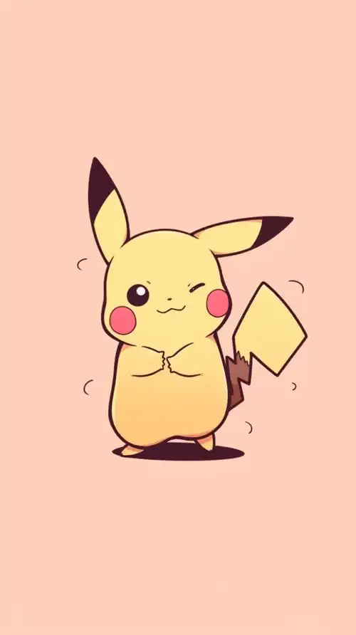 壁纸封面图小清新简约温馨动物 宠物 可爱 治愈宝可梦皮卡丘皮卡丘