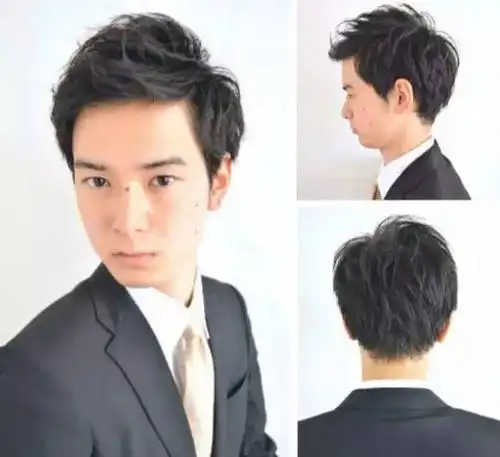 日系职场男士发型散发出成熟又稳重